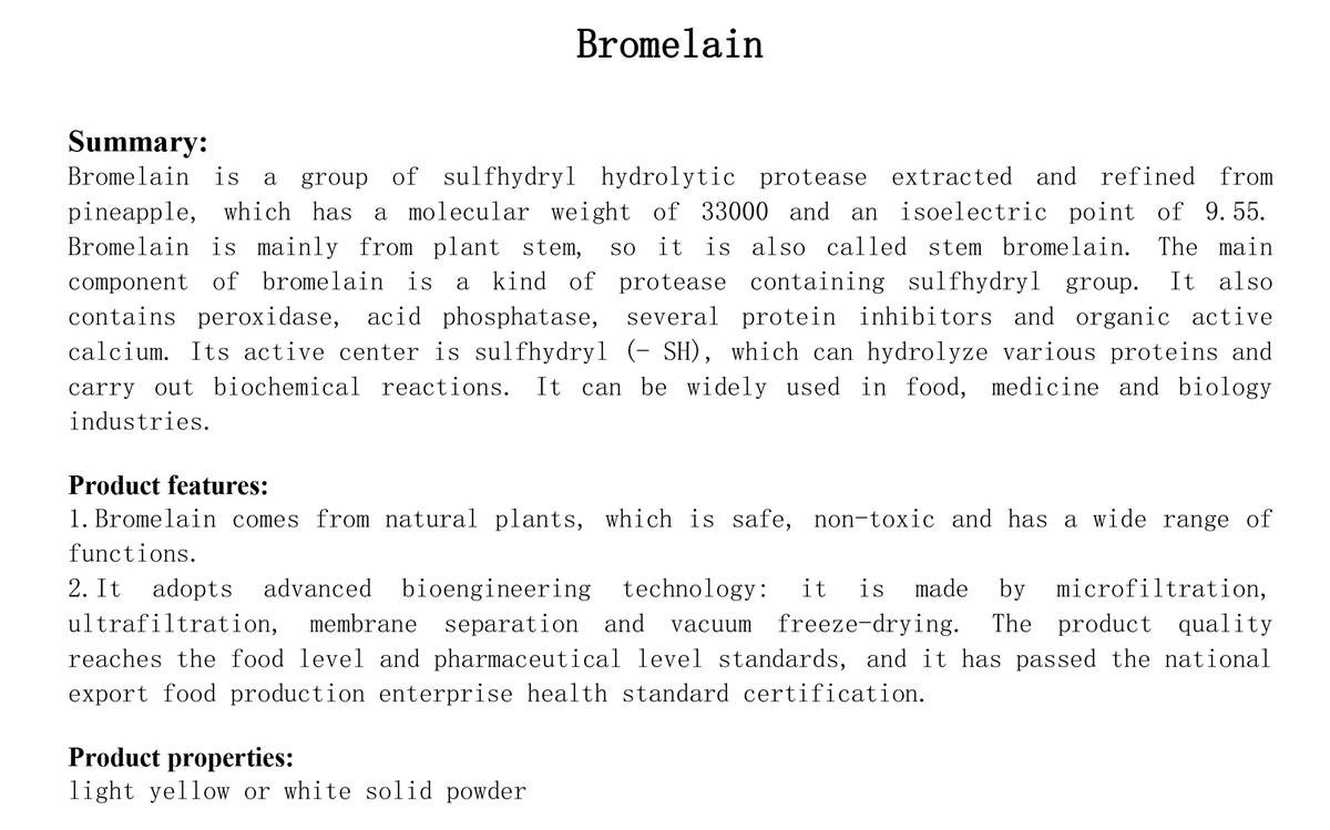 Bromelain(图2)